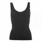 Microfiber rib top - krøllet kant